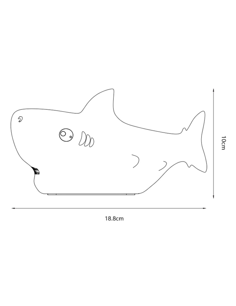 Lámpara decorativa LED Tiburón 6