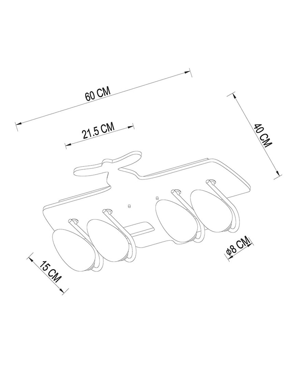 Lámpara de techo LED Avión 8