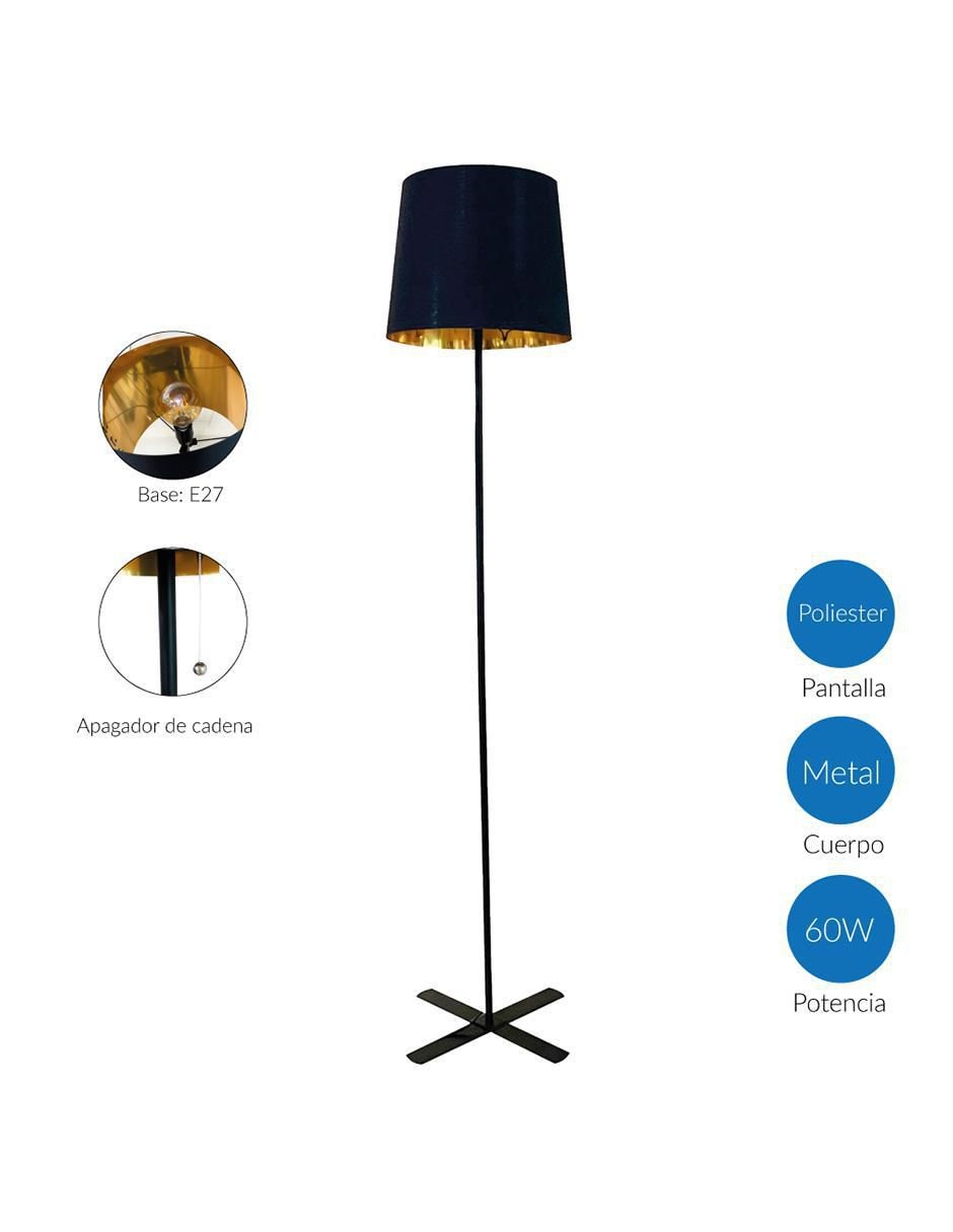Lámpara de pie incandescente mil luces kairi 1 pieza "piezas"