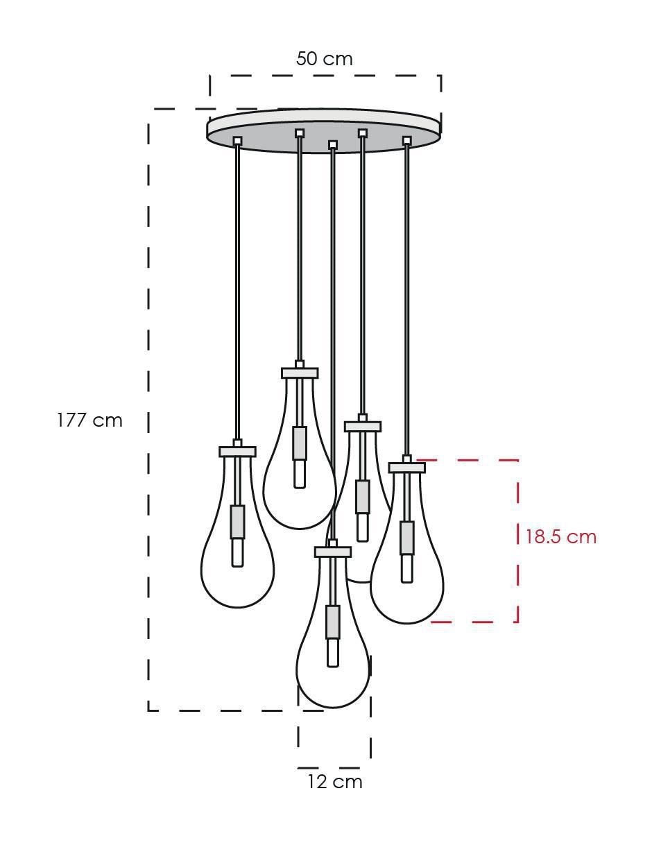 Lámpara colgante led 5