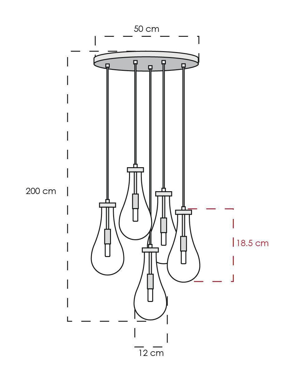 Lámpara colgante LED Class 5