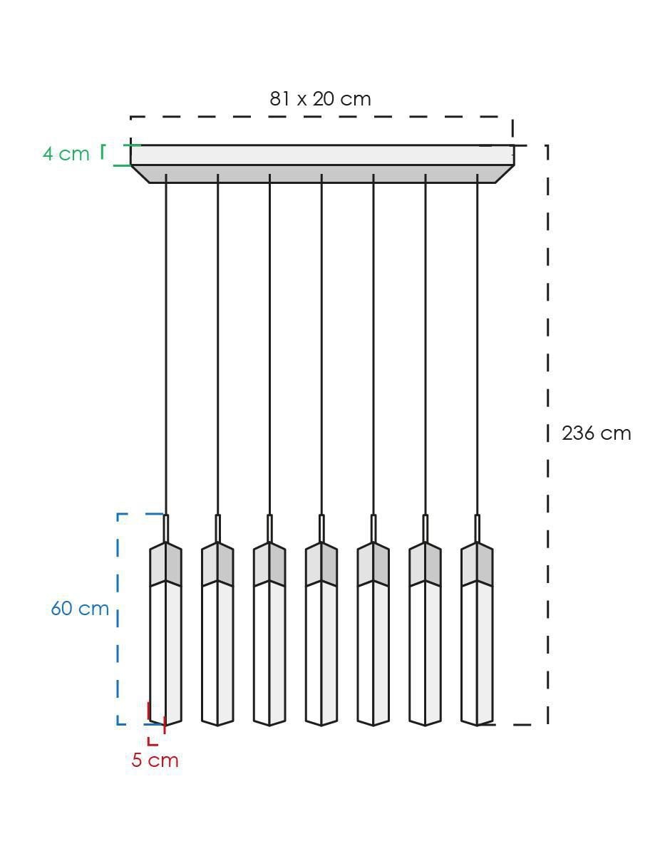 Lámpara colgante LED Class 5