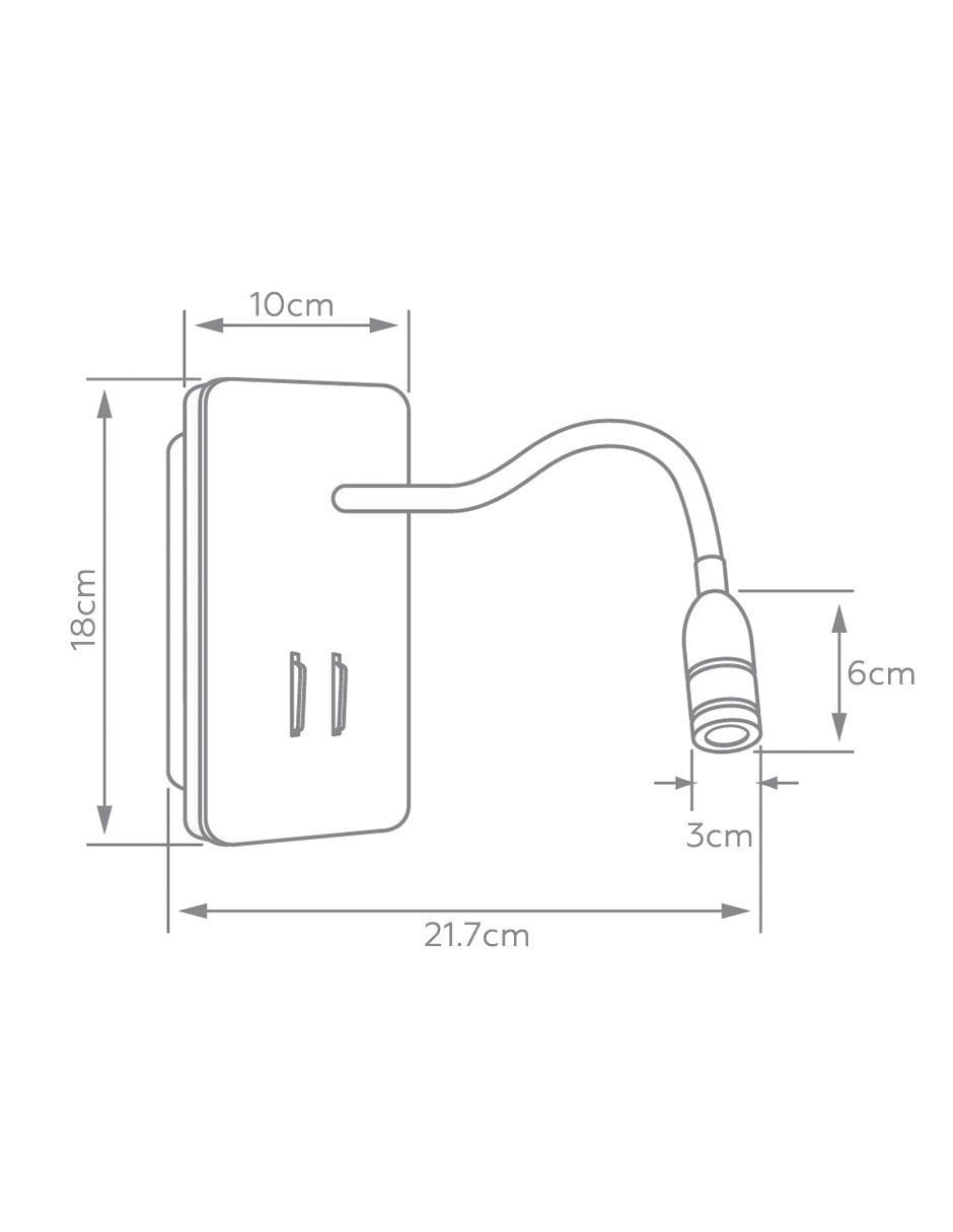 Lámpara de lectura LED Nika I 2