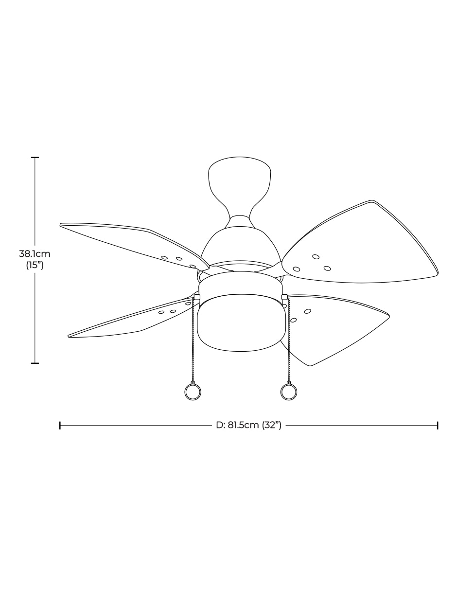 Ventilador de techo 3 velocidades 4