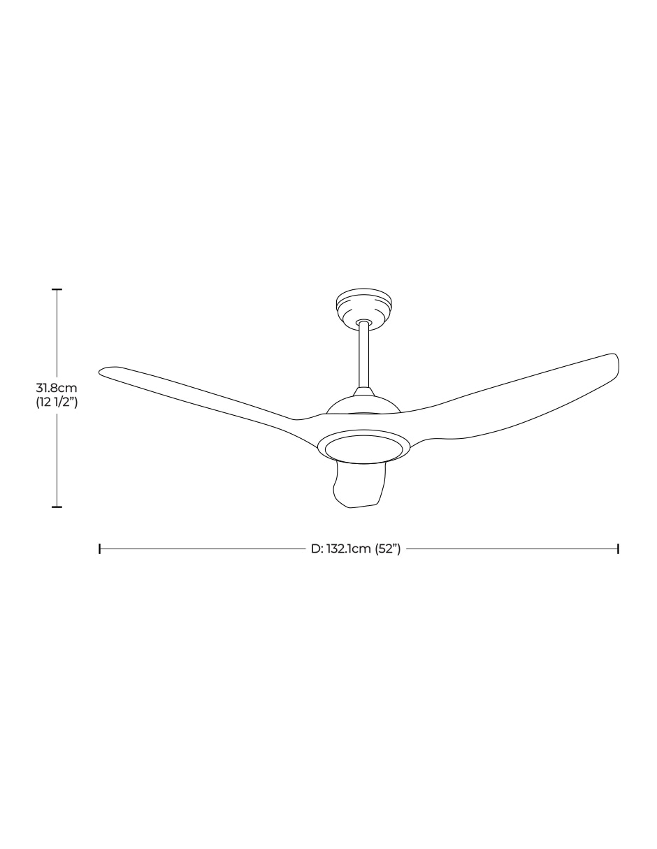 Ventilador de techo con control remoto 6 velocidades 4