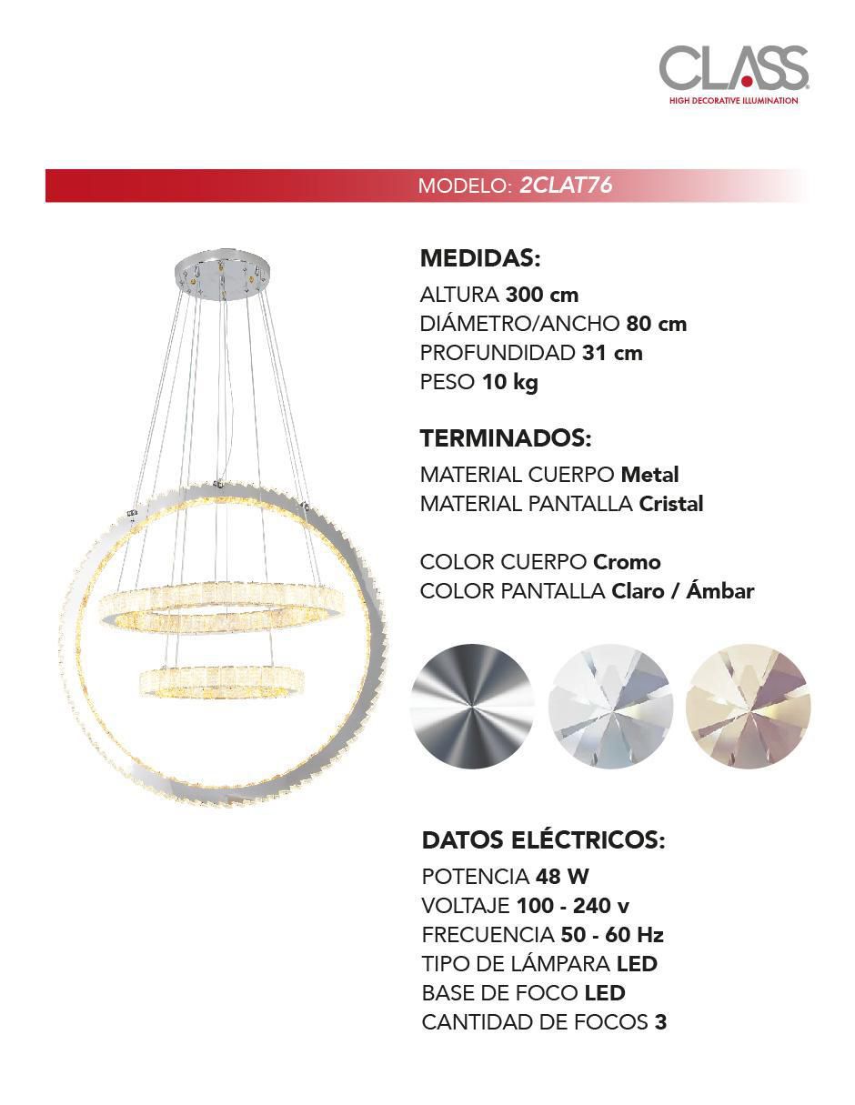 Lámpara colgante LED Class 2