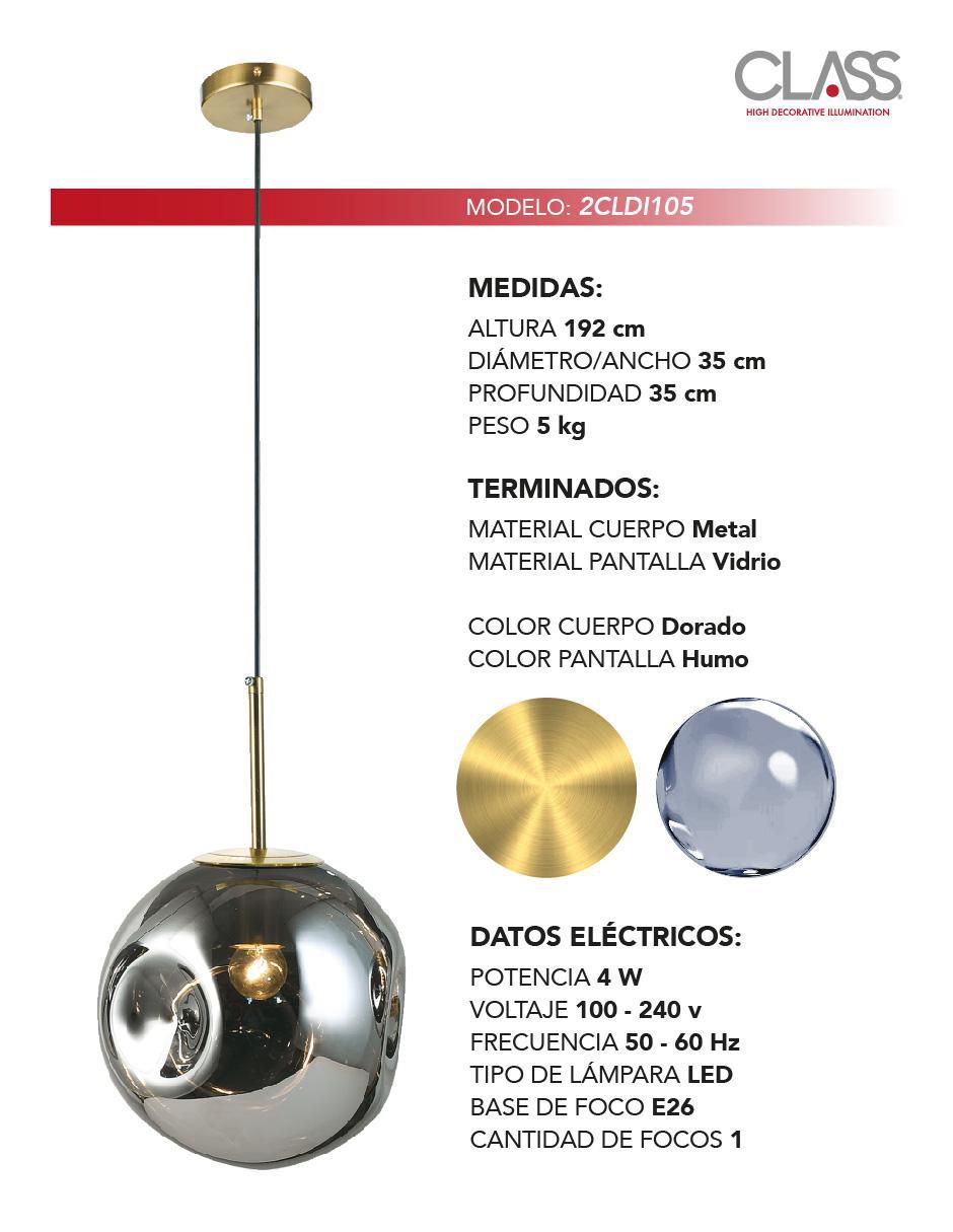Lámpara colgante LED Class 2
