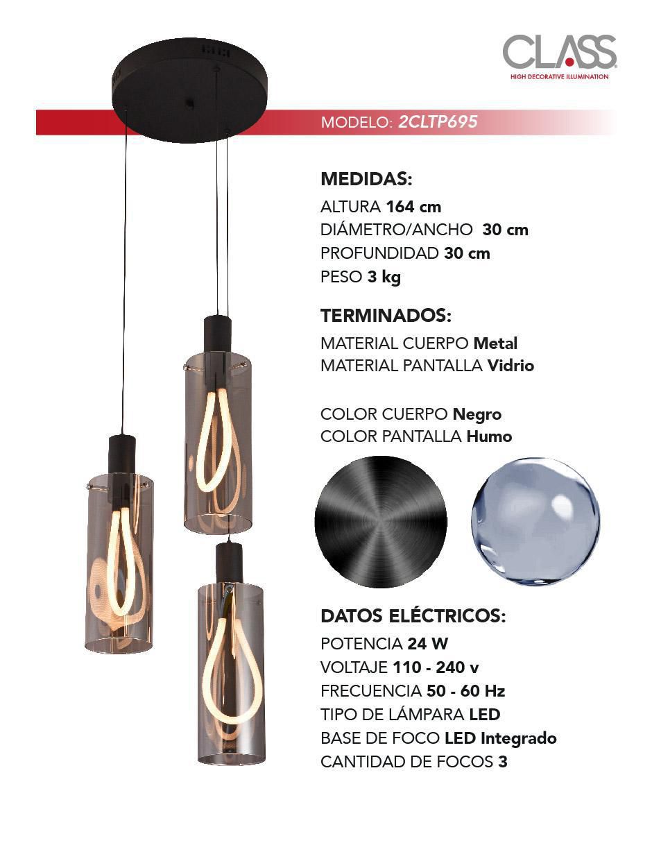 Lámpara colgante LED Class 2