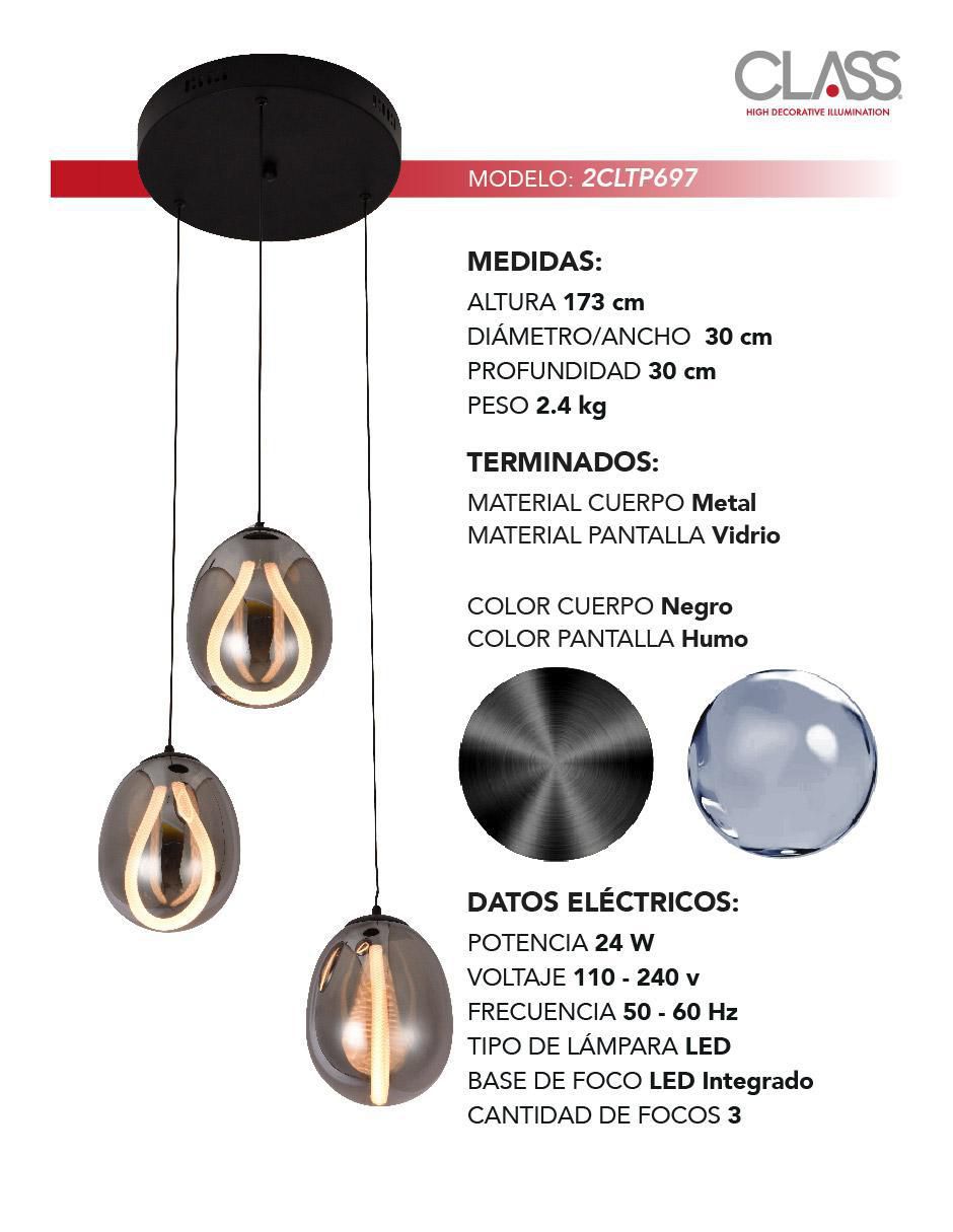 Lámpara colgante LED Class 2