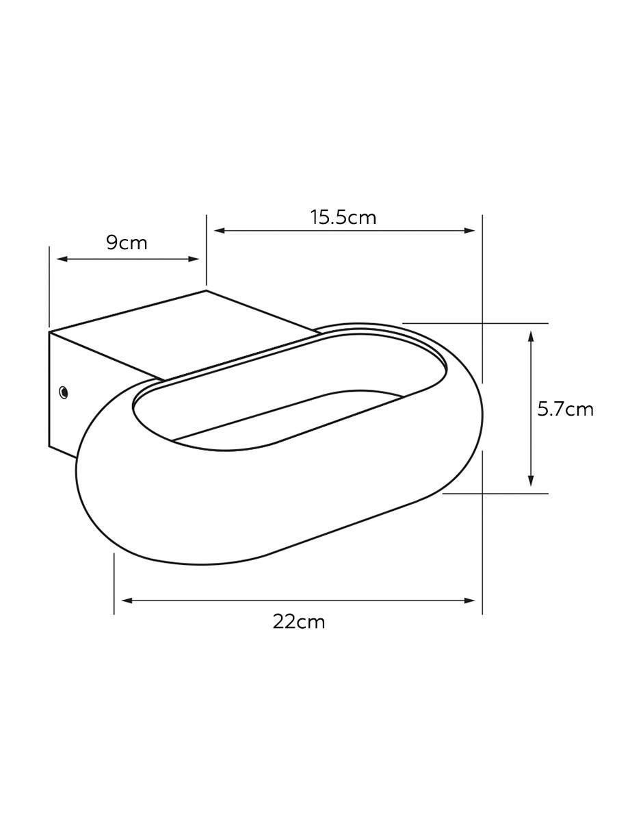 Arbotante LED Alphecca 6