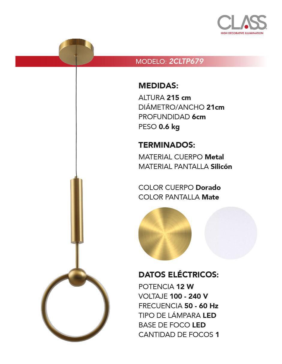 Lámpara colgante led 2