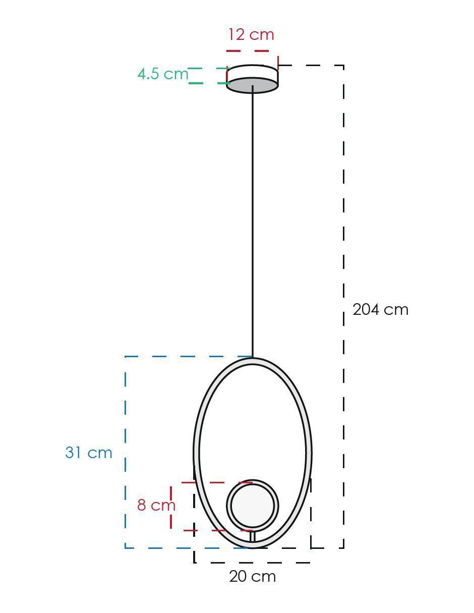 Lámpara colgante LED Class 5