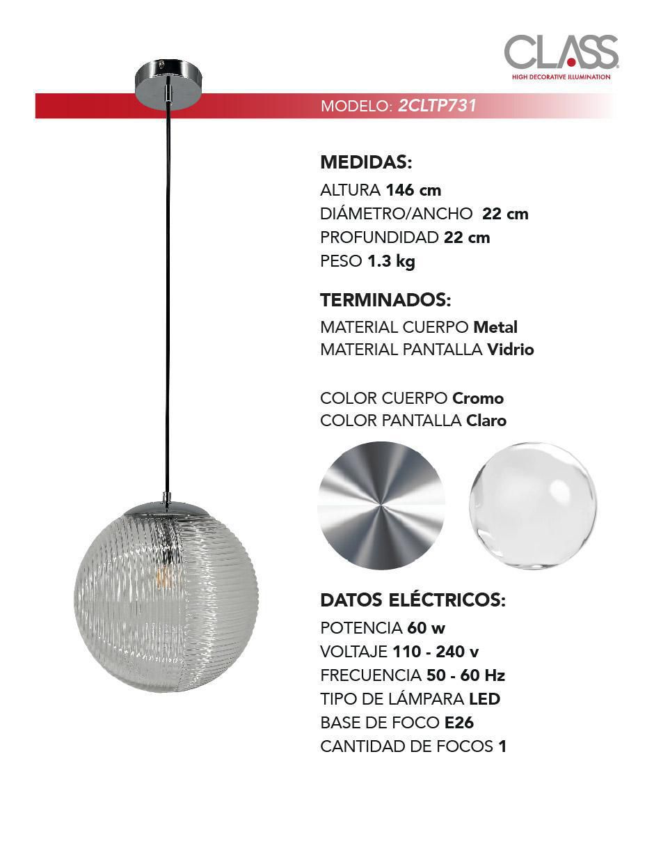 Lámpara colgante LED Class 2