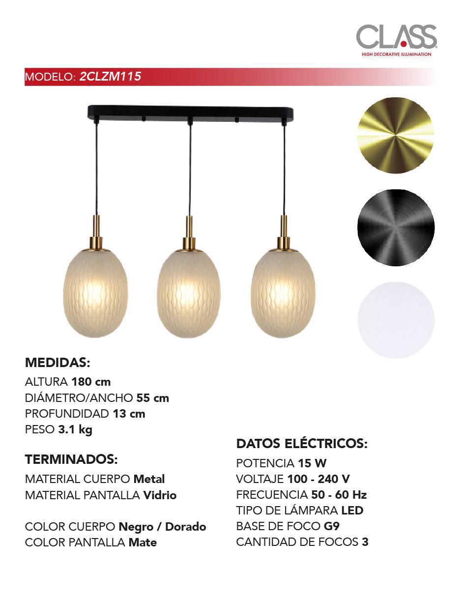 Lámpara colgante LED Class 2