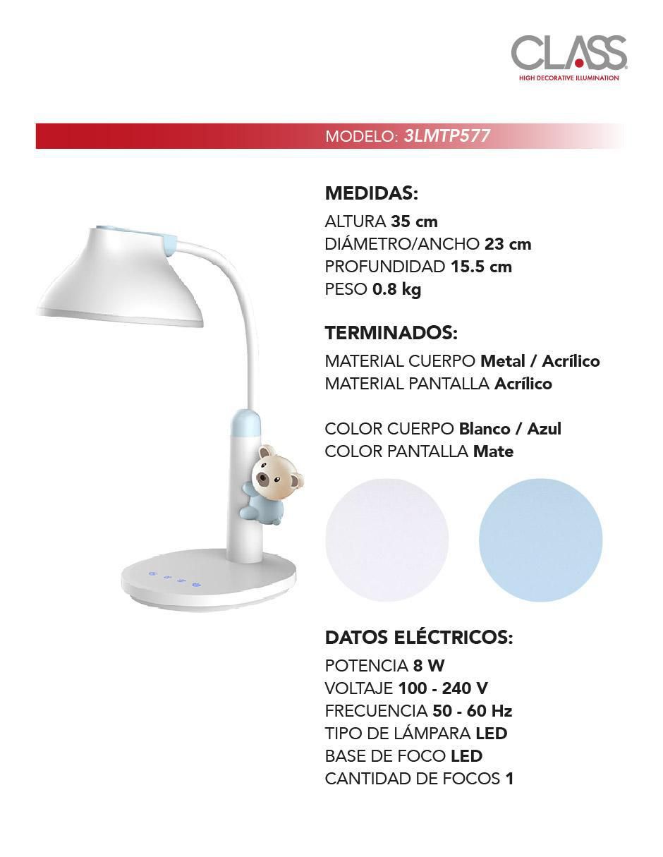 Lámpara de mesa LED Class 2