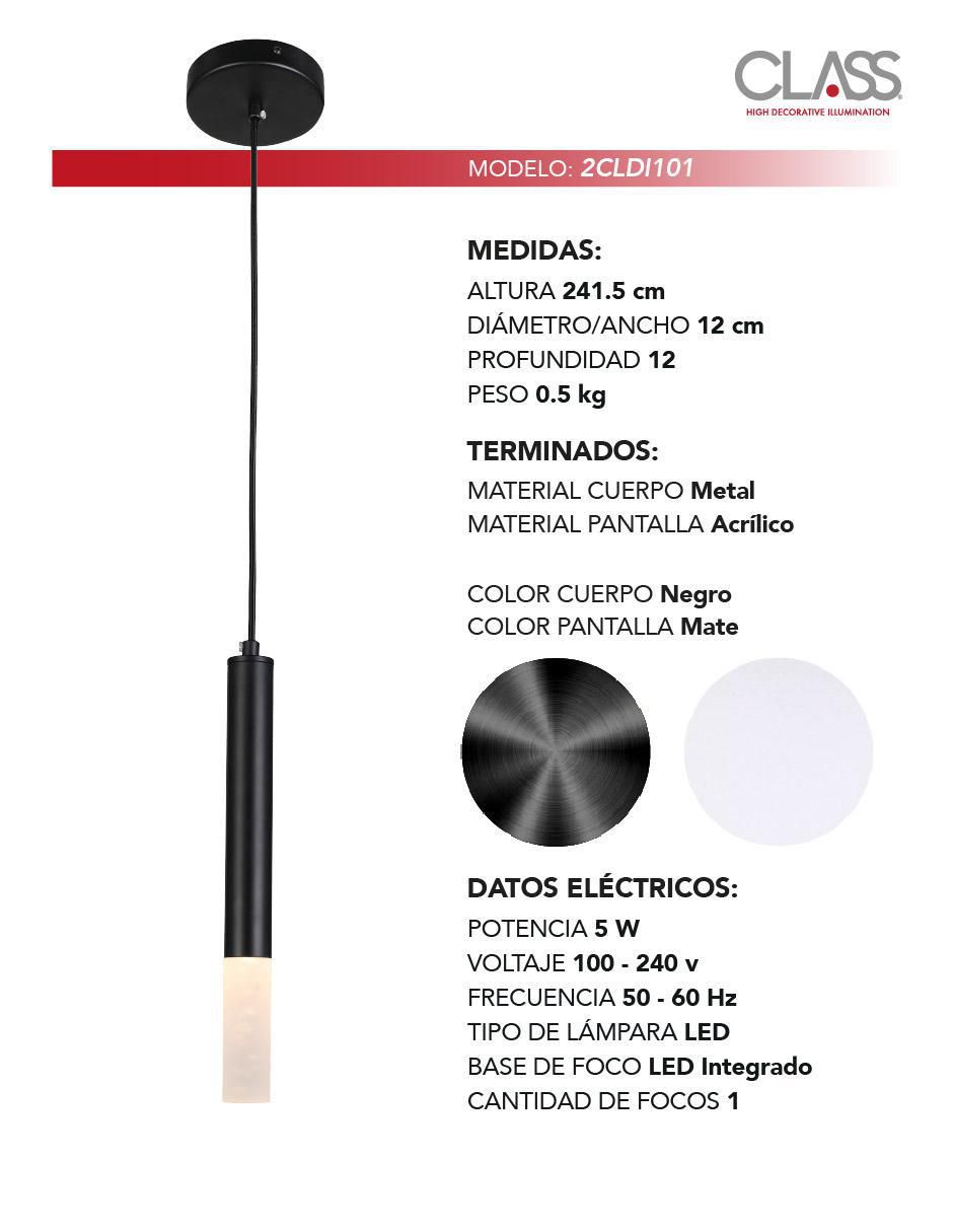 Lámpara colgante LED Class 2