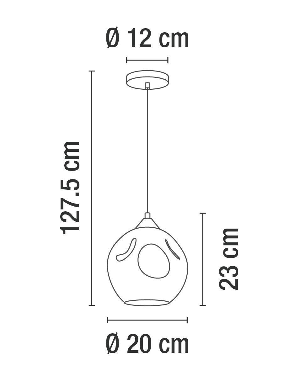 Lámpara colgante Incandescente y LED 3