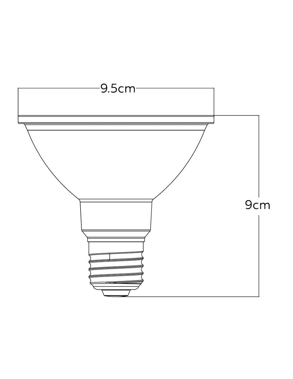 Foco LED 13 W de consumo 75 W de iluminación 1000 lm lúmenes 5