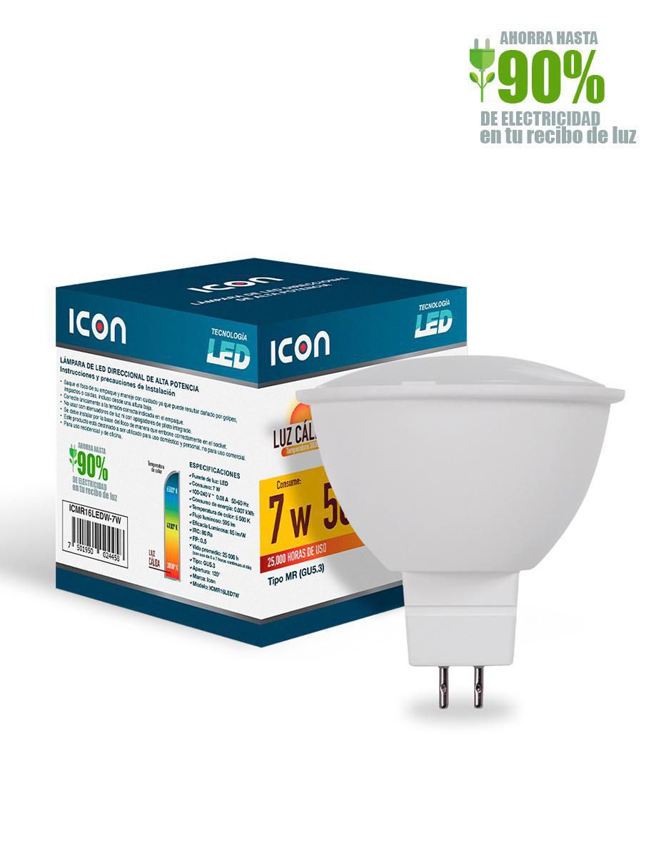 Foco LED 7 W de consumo 50 W de iluminación 580 lúmenes 2