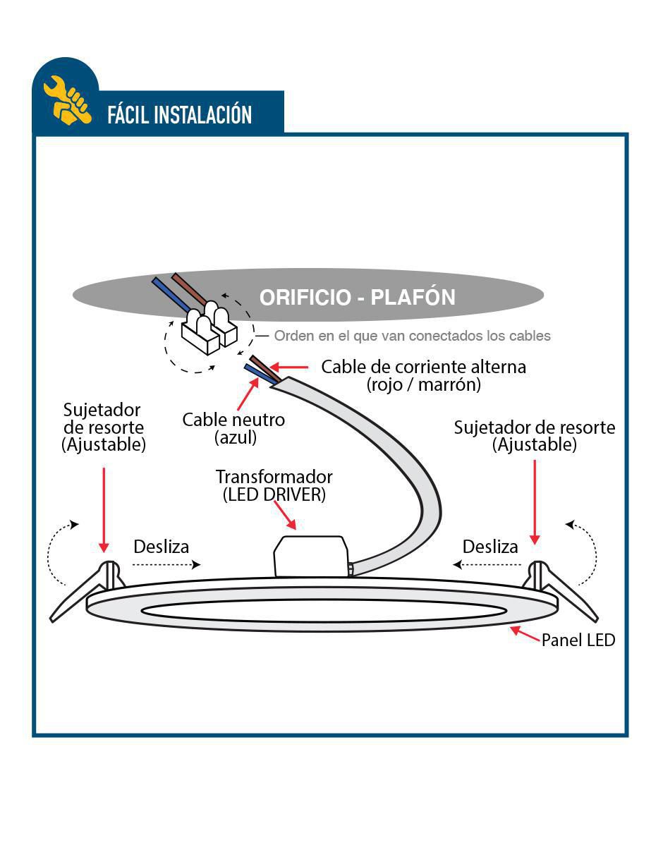 Plafón LED 4