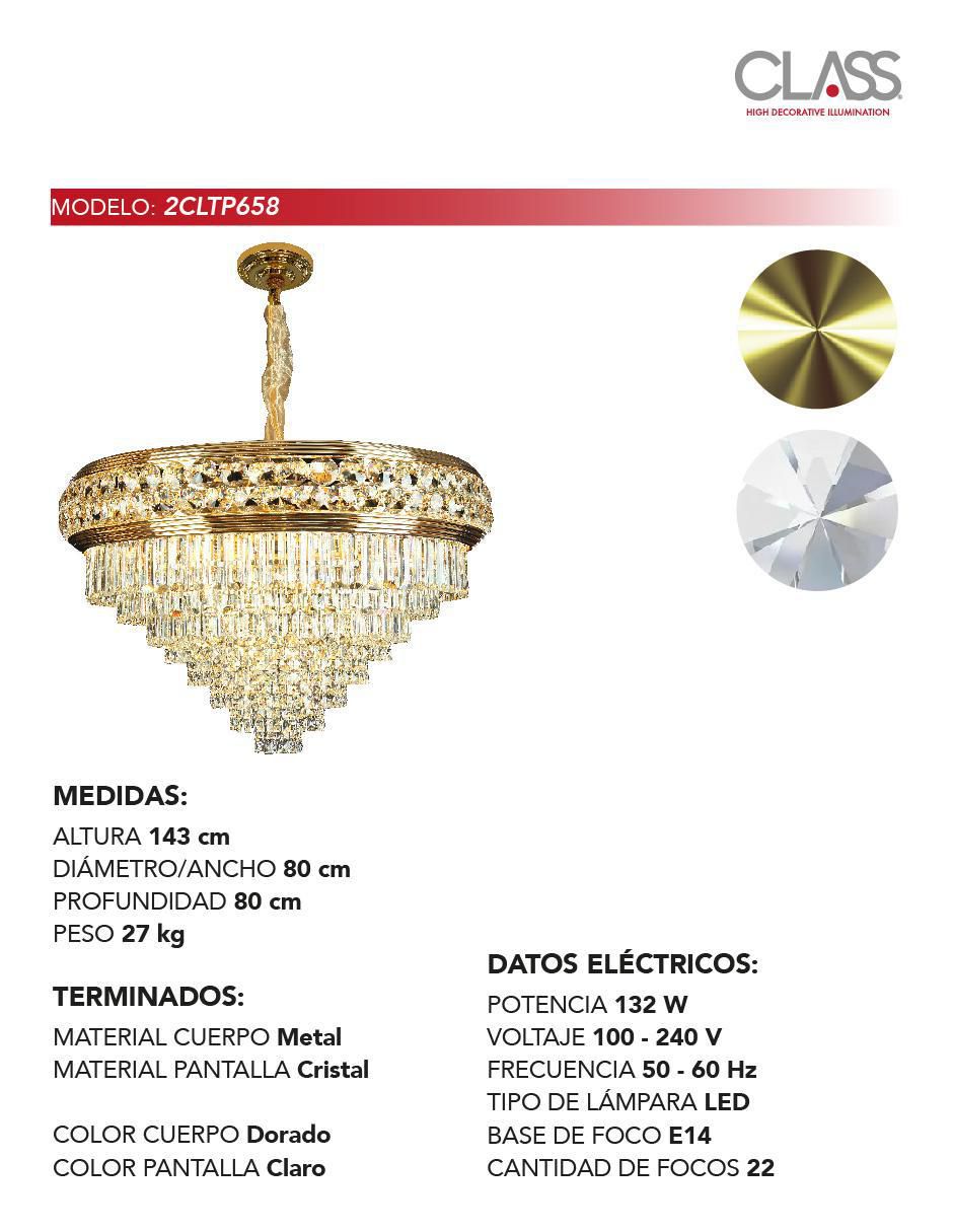Lámpara colgante LED Class 2