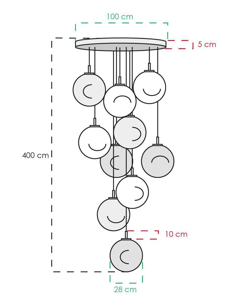 Lámpara colgante LED Class 2