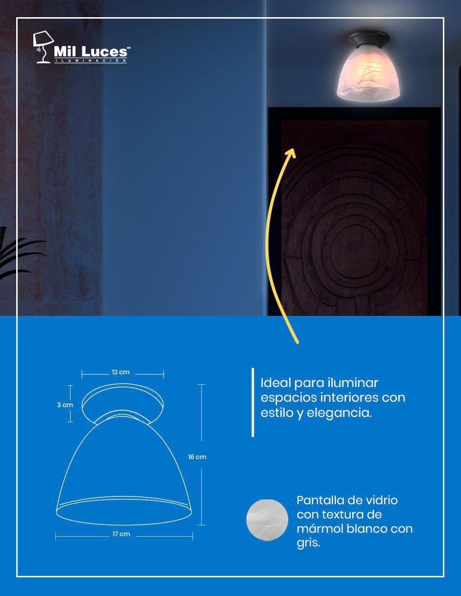 Lámpara de techo Incandescente y LED 4
