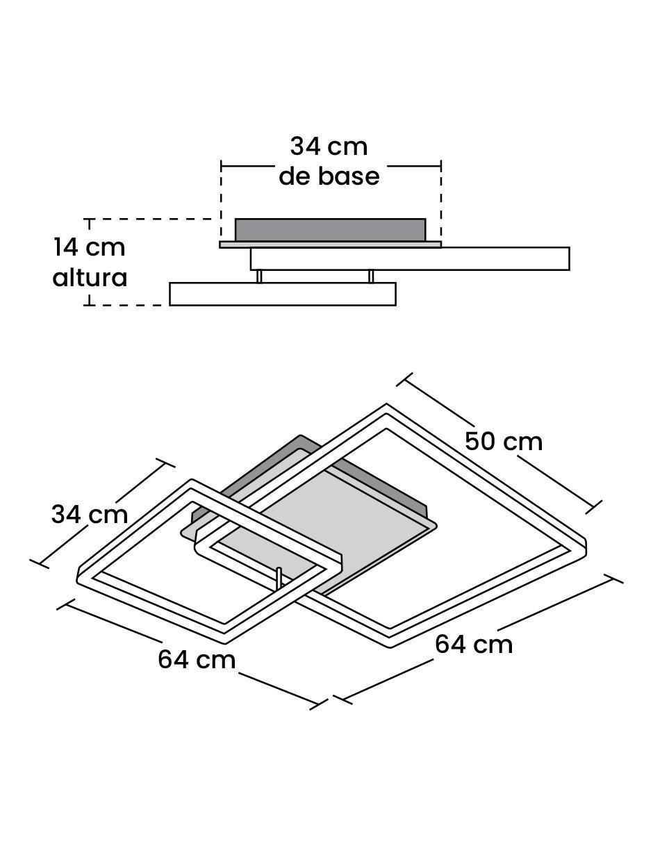 Plafón LED Etheny 5
