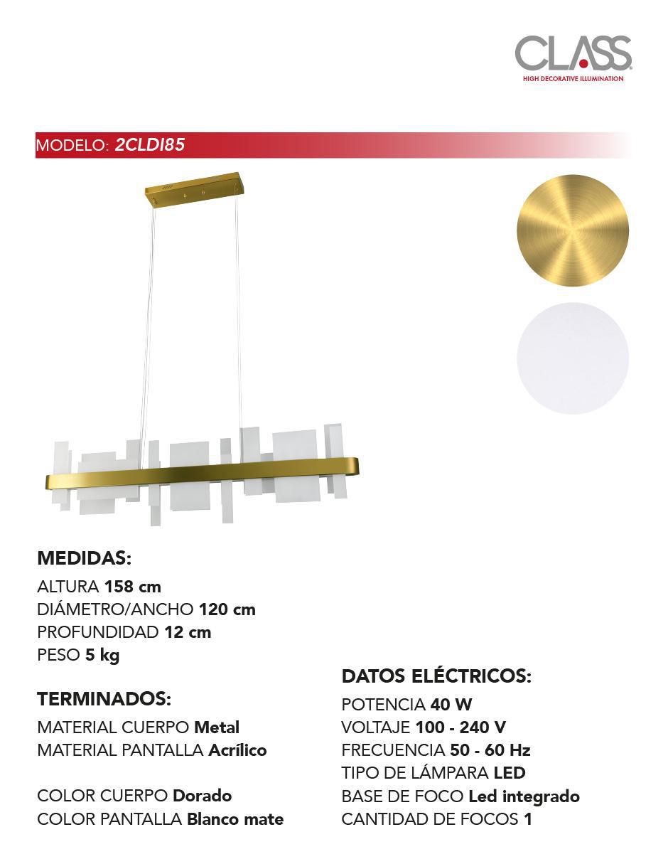 Lámpara colgante LED Class 2