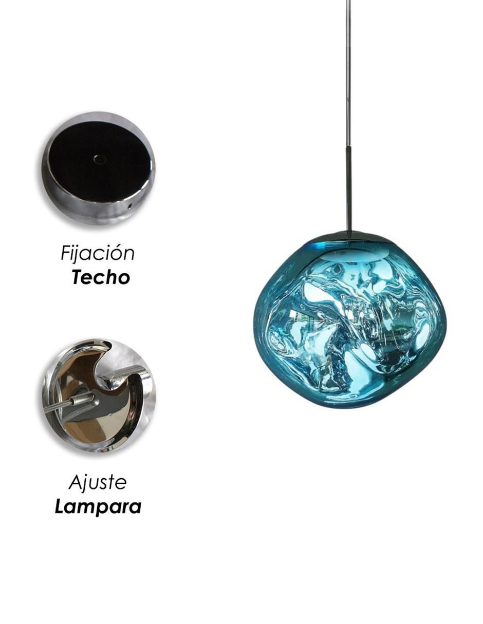Lámpara colgante incandescente y LED Lava 28 6