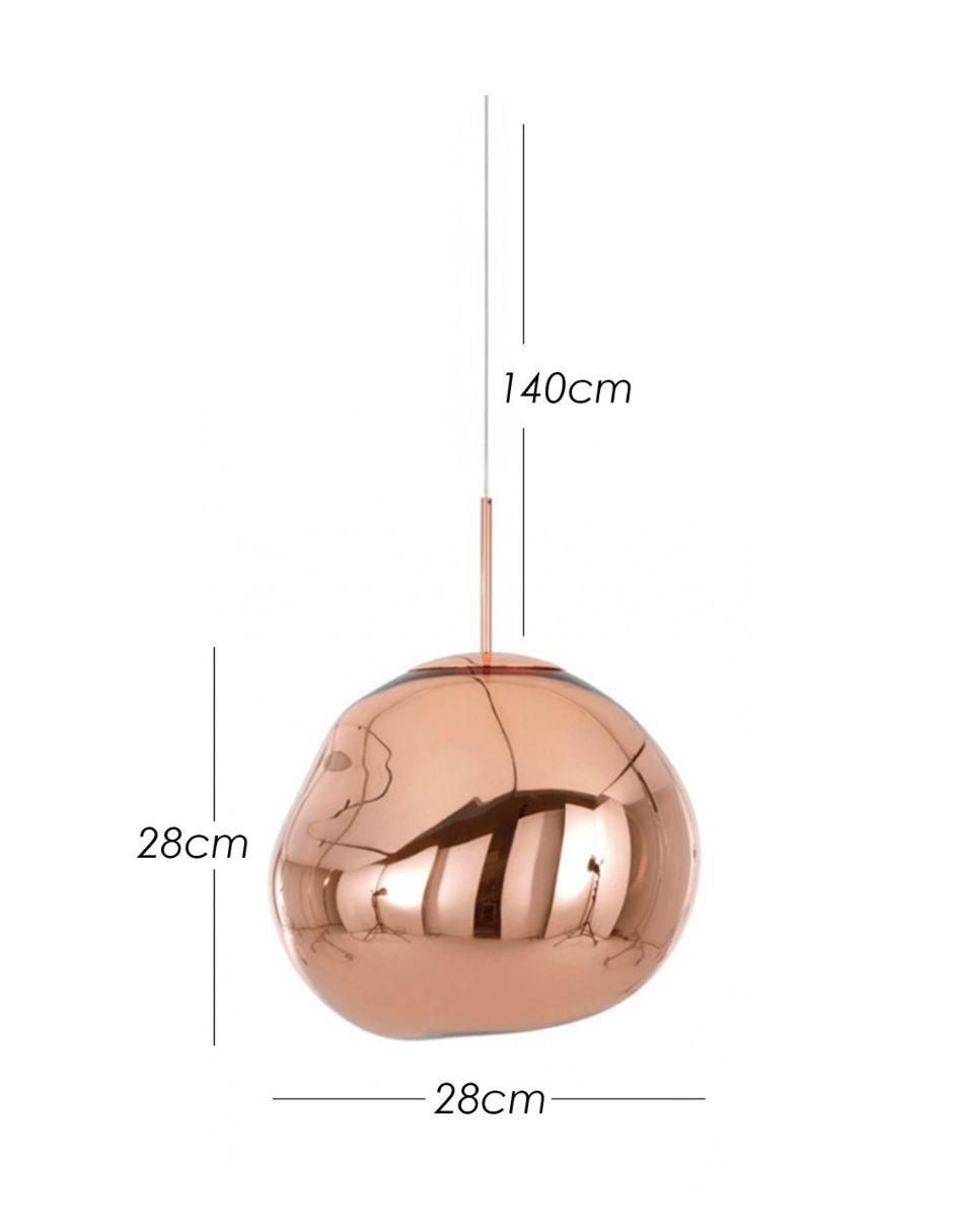 Lámpara colgante incandescente y LED Ilios Innova lava 28