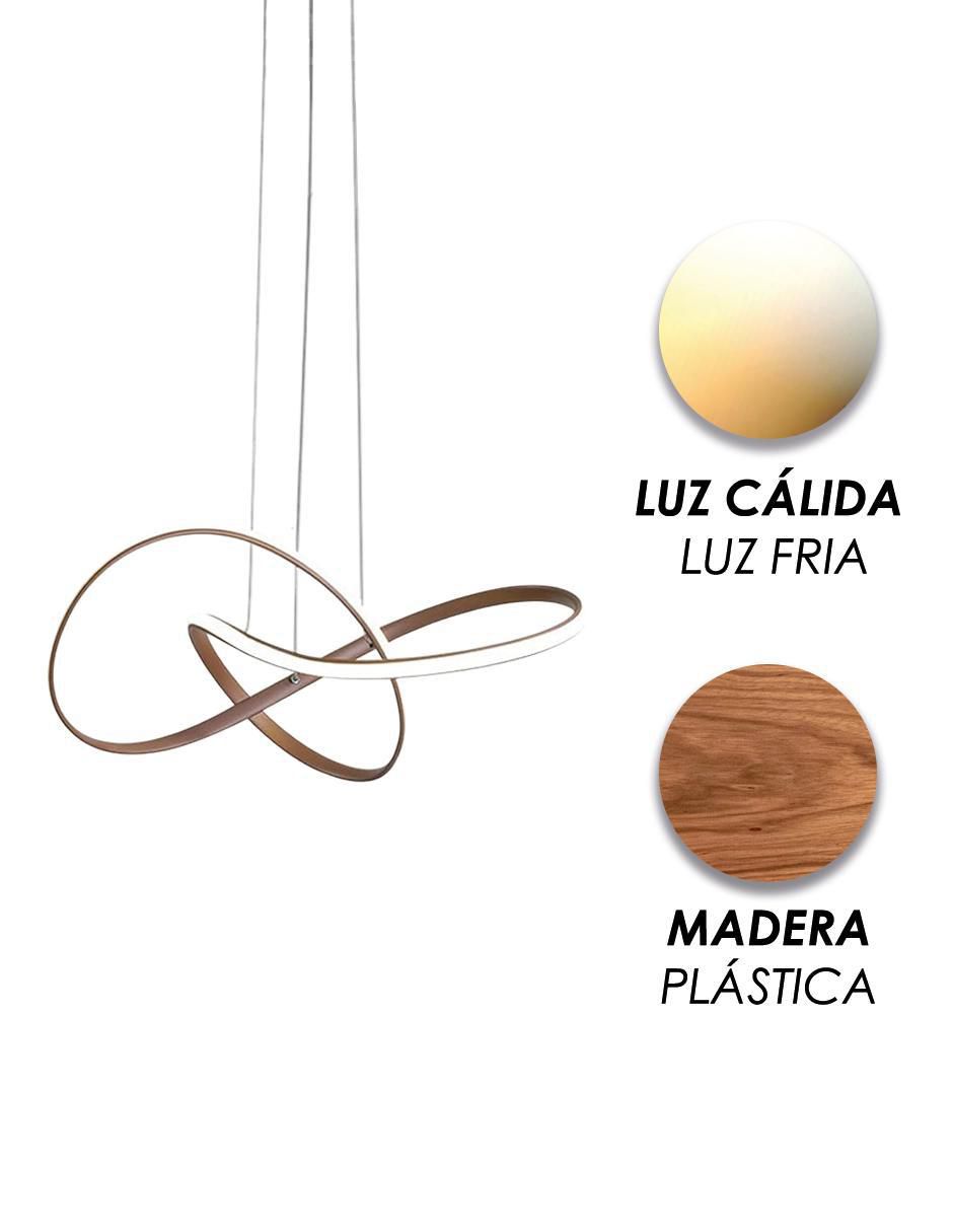 Lámpara colgante LED Curva 6