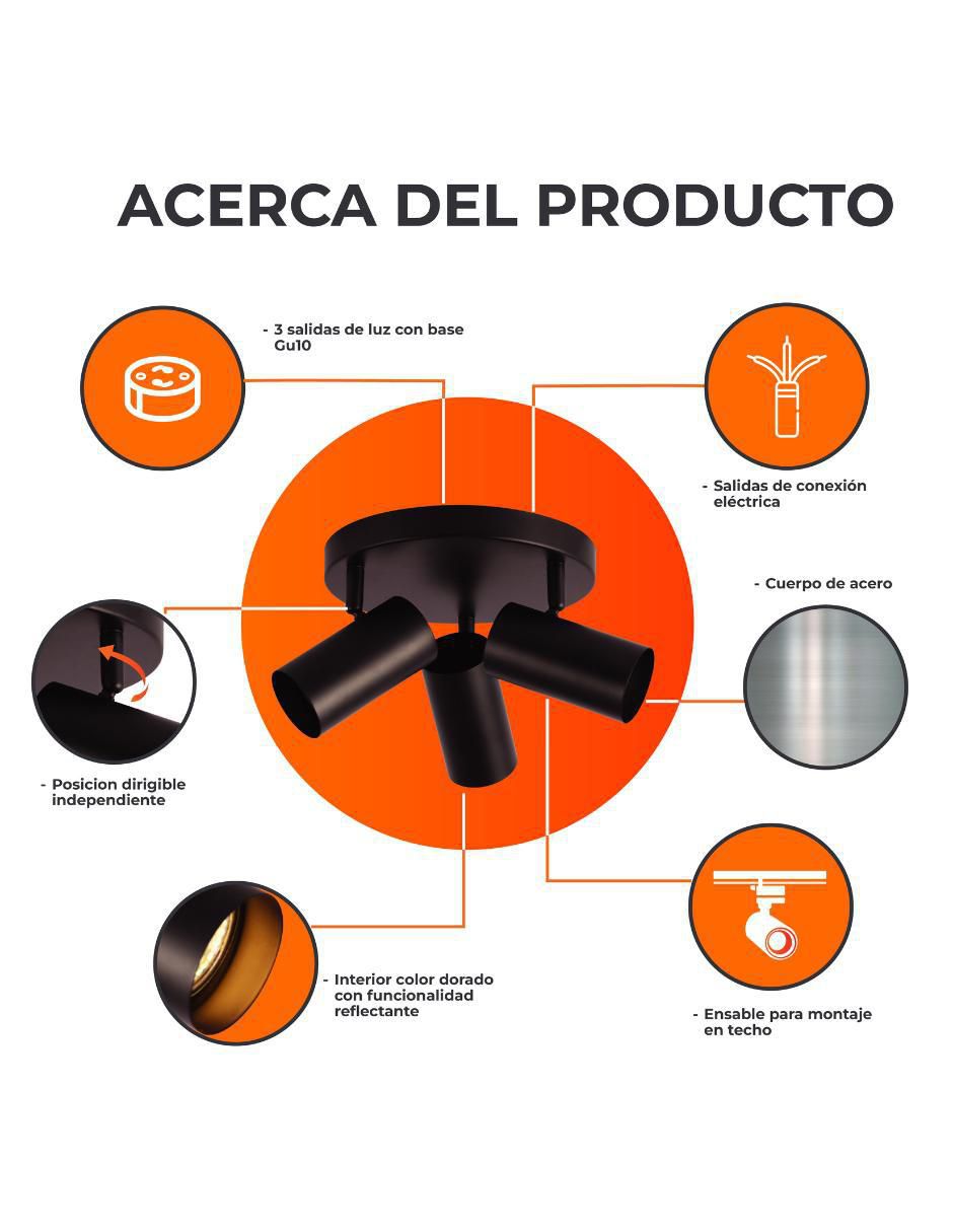 Lámpara de techo Tecnolite tradicional Quilla