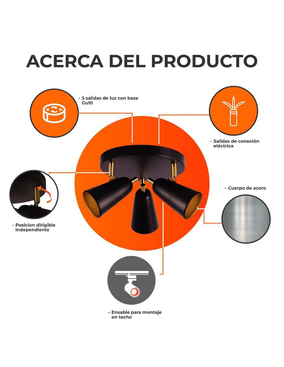 Lámpara de techo sin luz 5