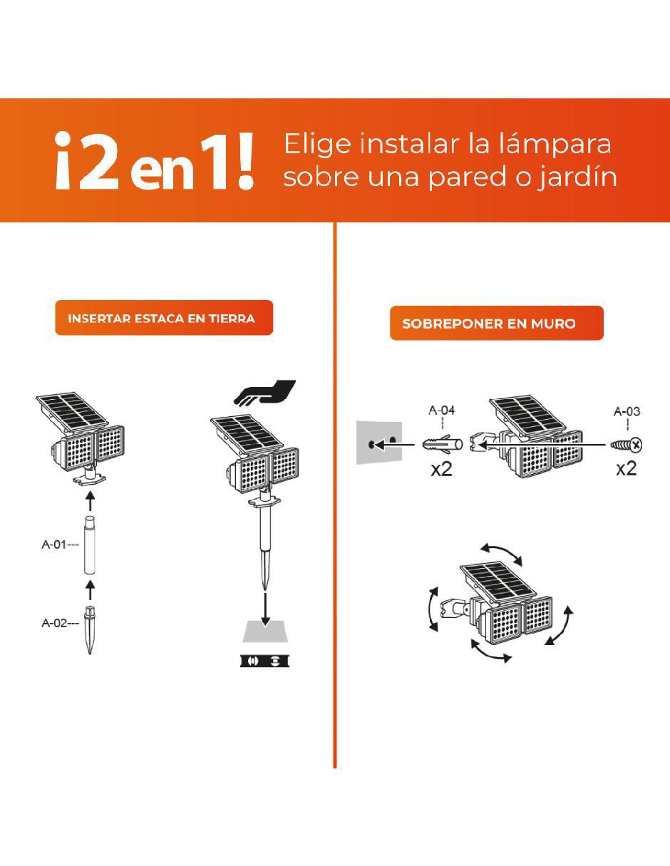 Lámpara solar LED Zolbene II 6