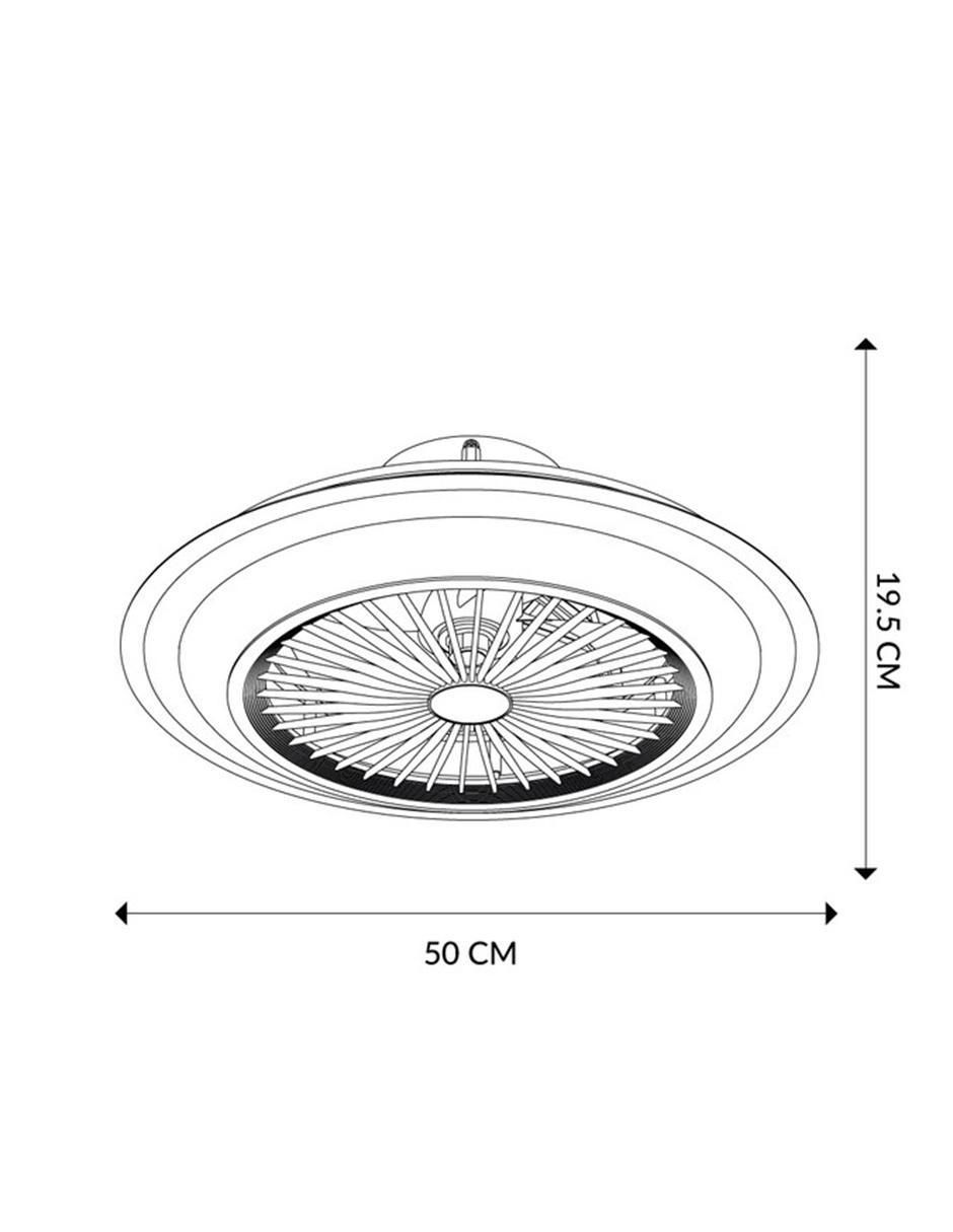 Ventilador de techo con control remoto 6 velocidades 4