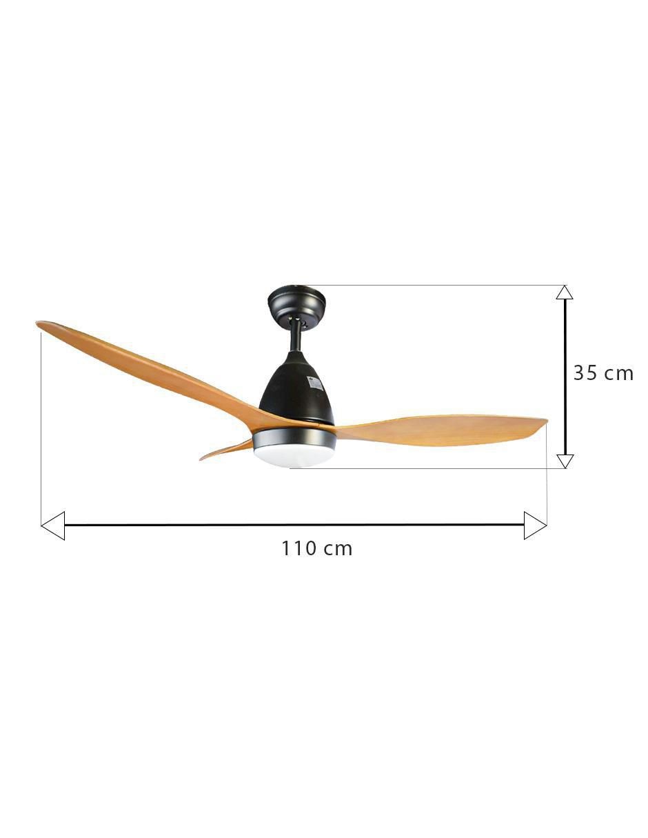 Ventilador de techo con control remoto 4 velocidades 7