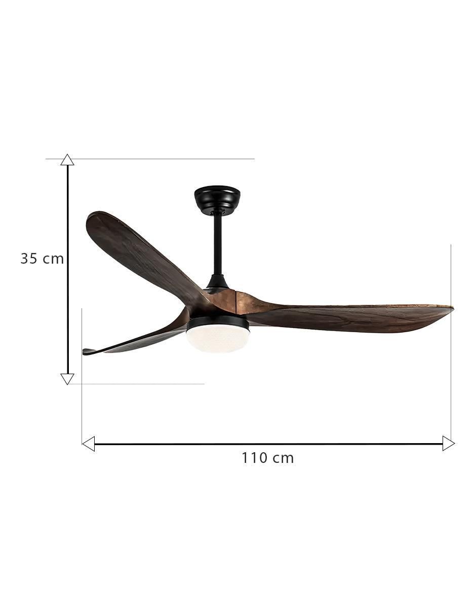 Ventilador de techo con control remoto 4 velocidades 6