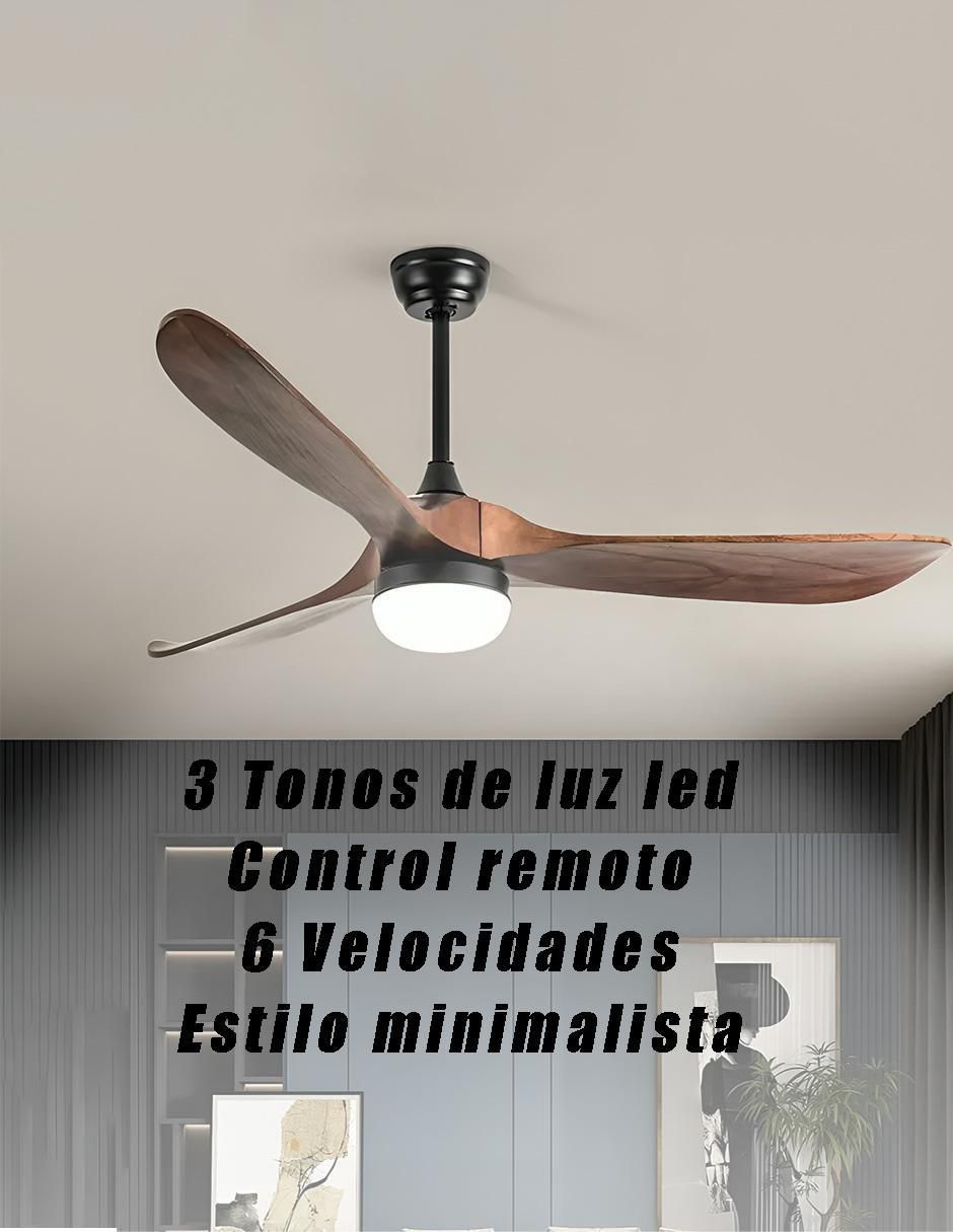 Ventilador de techo con control remoto 4 velocidades 4