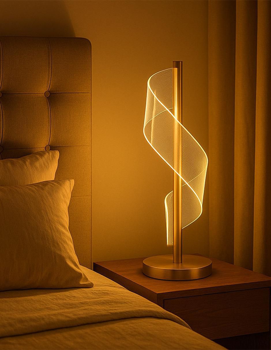 Lámpara de mesa LED espiral 5