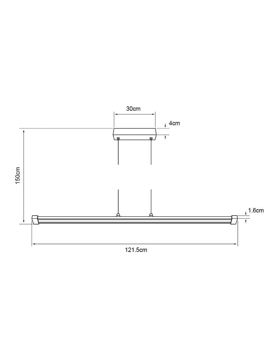 Lámpara colgante led Unur 6
