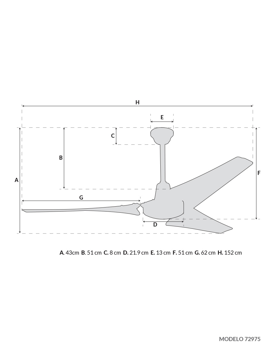 Ventilador de techo 4 velocidades 5
