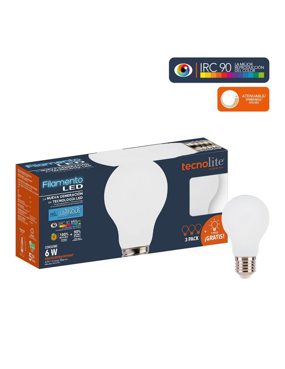 Foco LED 6 W de consumo 60 W de iluminación 720 lm lúmenes 3