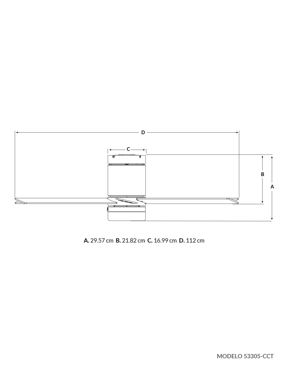 Ventilador de techo con control remoto 3 velocidades 4