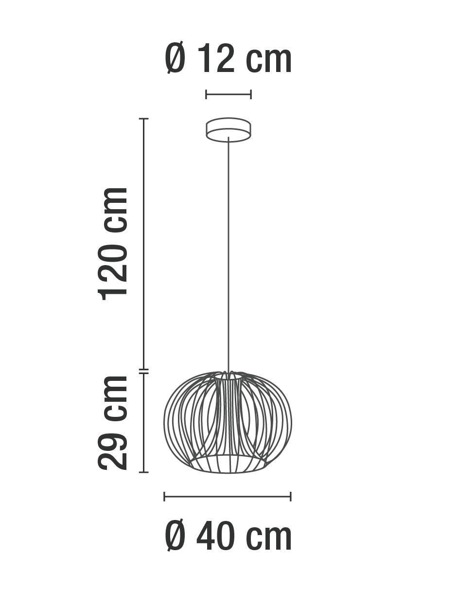 Lámpara colgante incandescente y led 5
