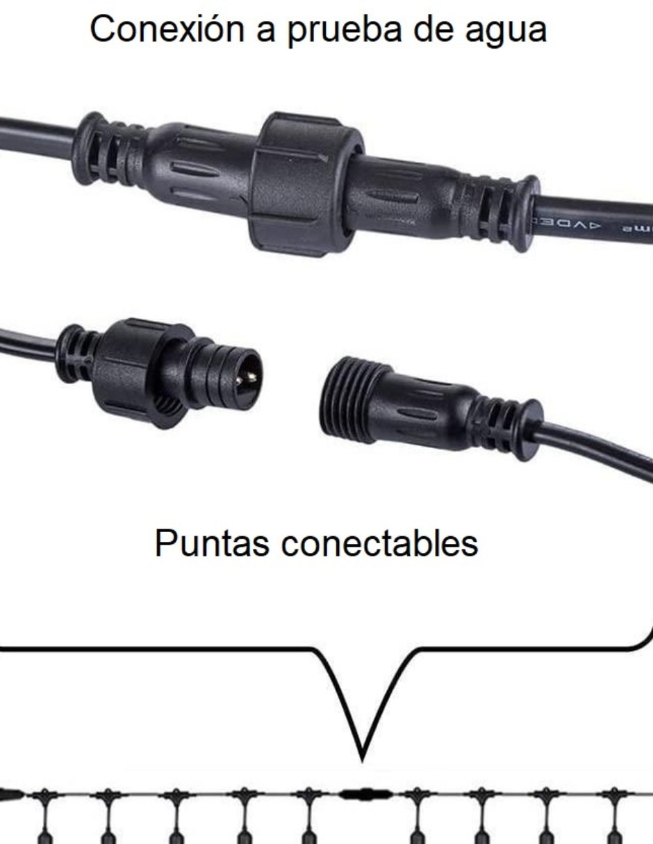 Serie LED guirnalda de luces gir-s14 con 15 focos
