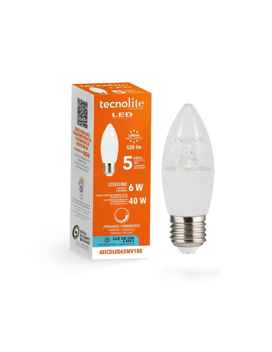Foco led 6 w de consumo 40 w de iluminación 525 lm lúmenes 2
