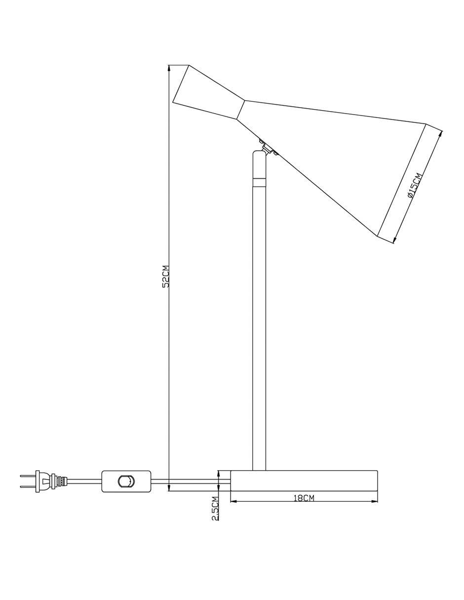 Lampara mesa led Reseda Tcx 6