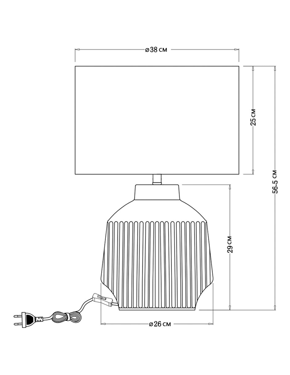 Lampara mesa luz cálida Bluebell & Ekran 5