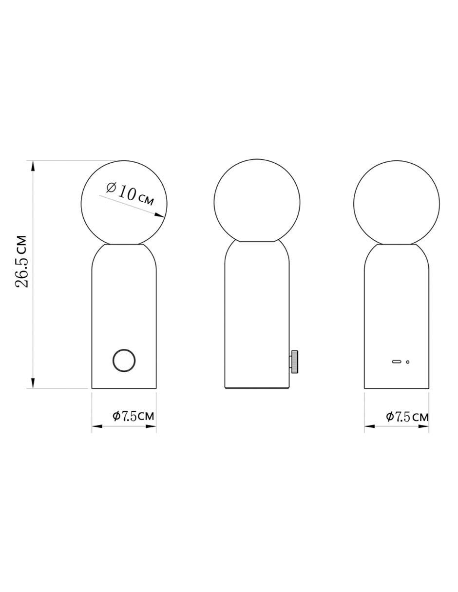 Lampara mesa led Mila Tall 6